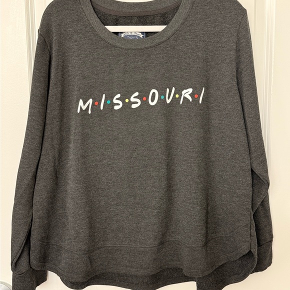 State of Mine Missouri Sweatshirt – Friends Style Graphic, Gray Pullover Size XL - Picture 1 of 3
